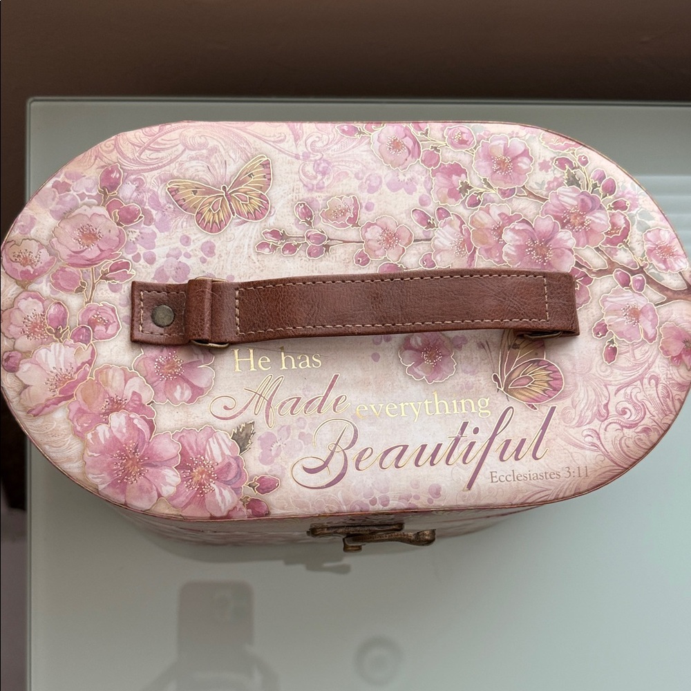 Floral Jewelry Organizer Box - Picture 2 of 6